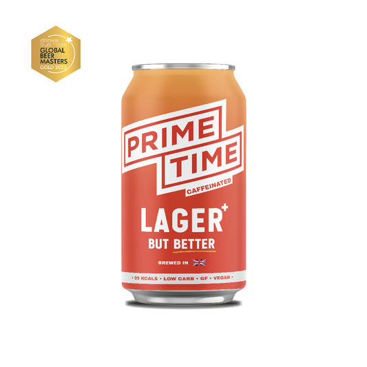 PRIME TIME LAGER+ (Caffeine Infused)